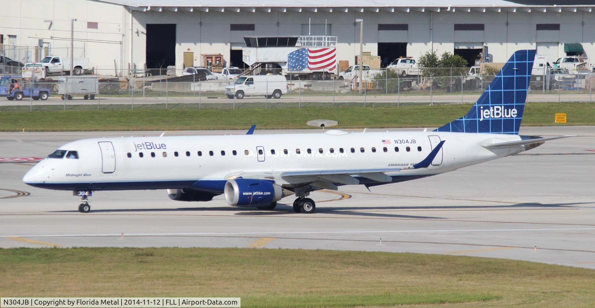 N304JB, 2009 Embraer ERJ-190-100 IGW 190AR C/N 19000257, Jet Blue