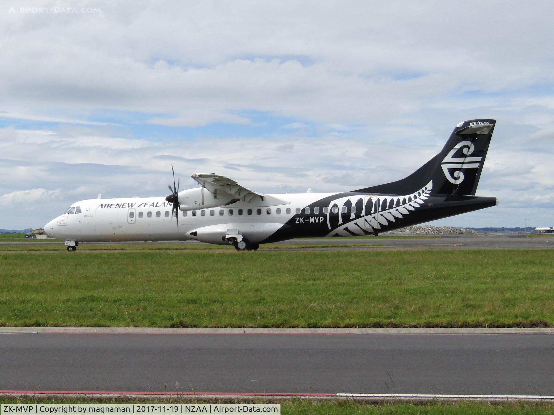 ZK-MVP, 2017 ATR 72-600 C/N 1444, taxying out ot leave AKL
