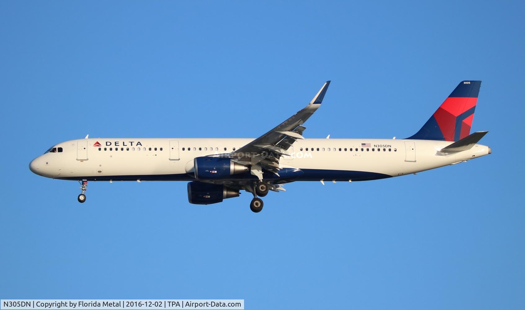 N305DN, 2016 Airbus A321-211 C/N 7149, Delta