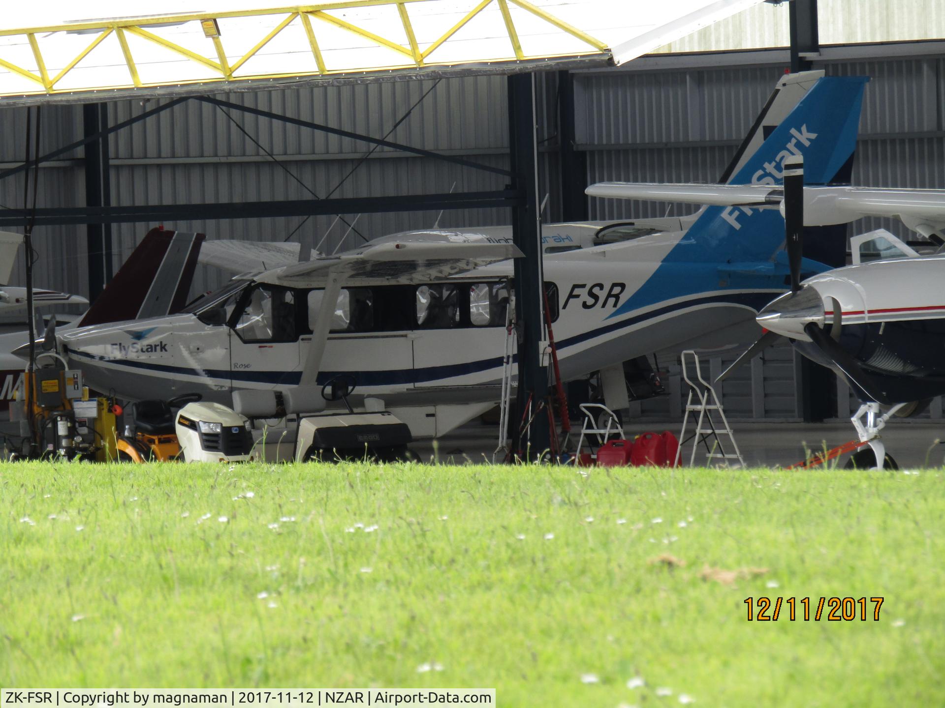 ZK-FSR, Gippsland GA-8 Airvan C/N GA8-06-099, hiding in jangar