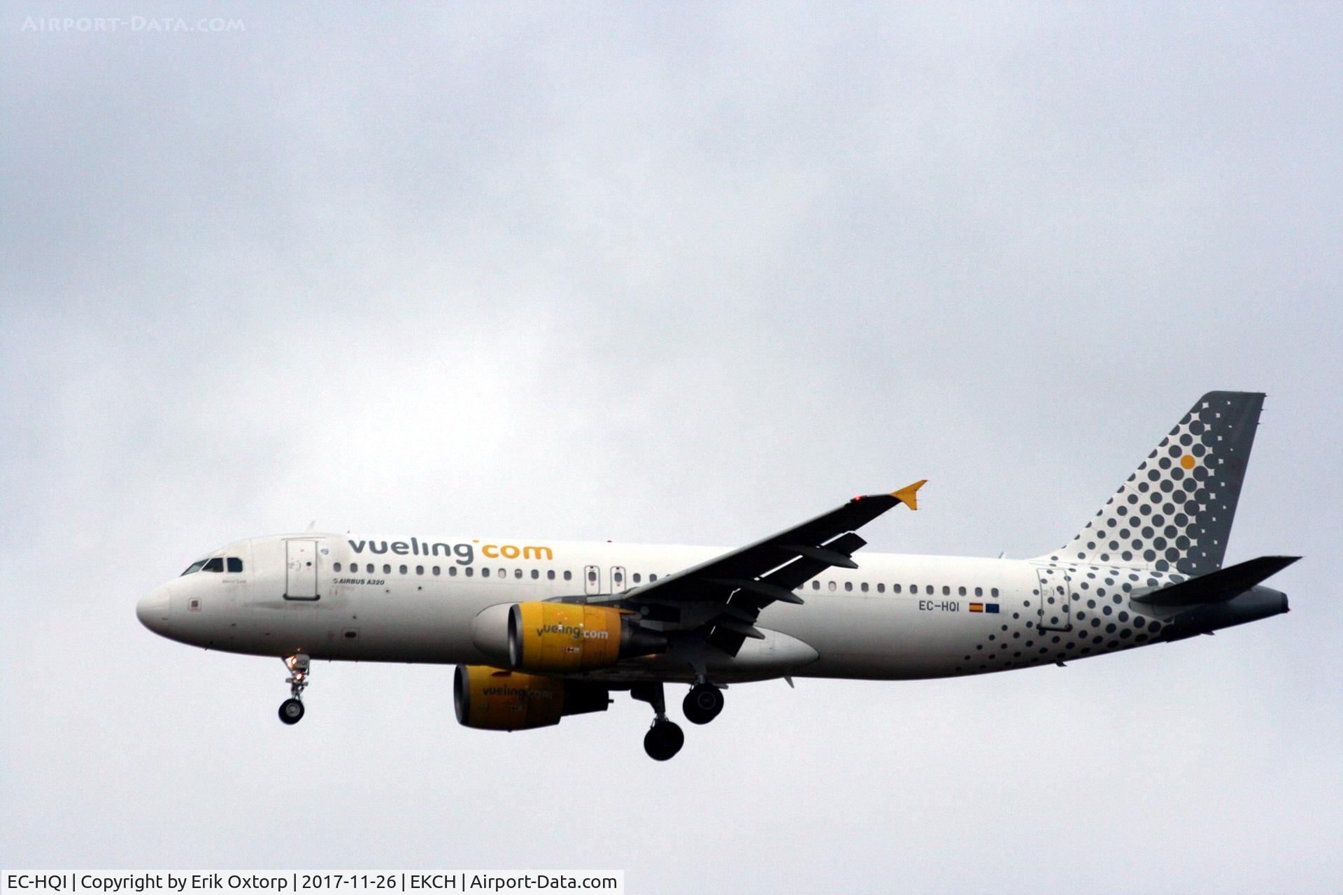 EC-HQI, 2001 Airbus A320-214 C/N 1396, EC-HQI landing rw 22L