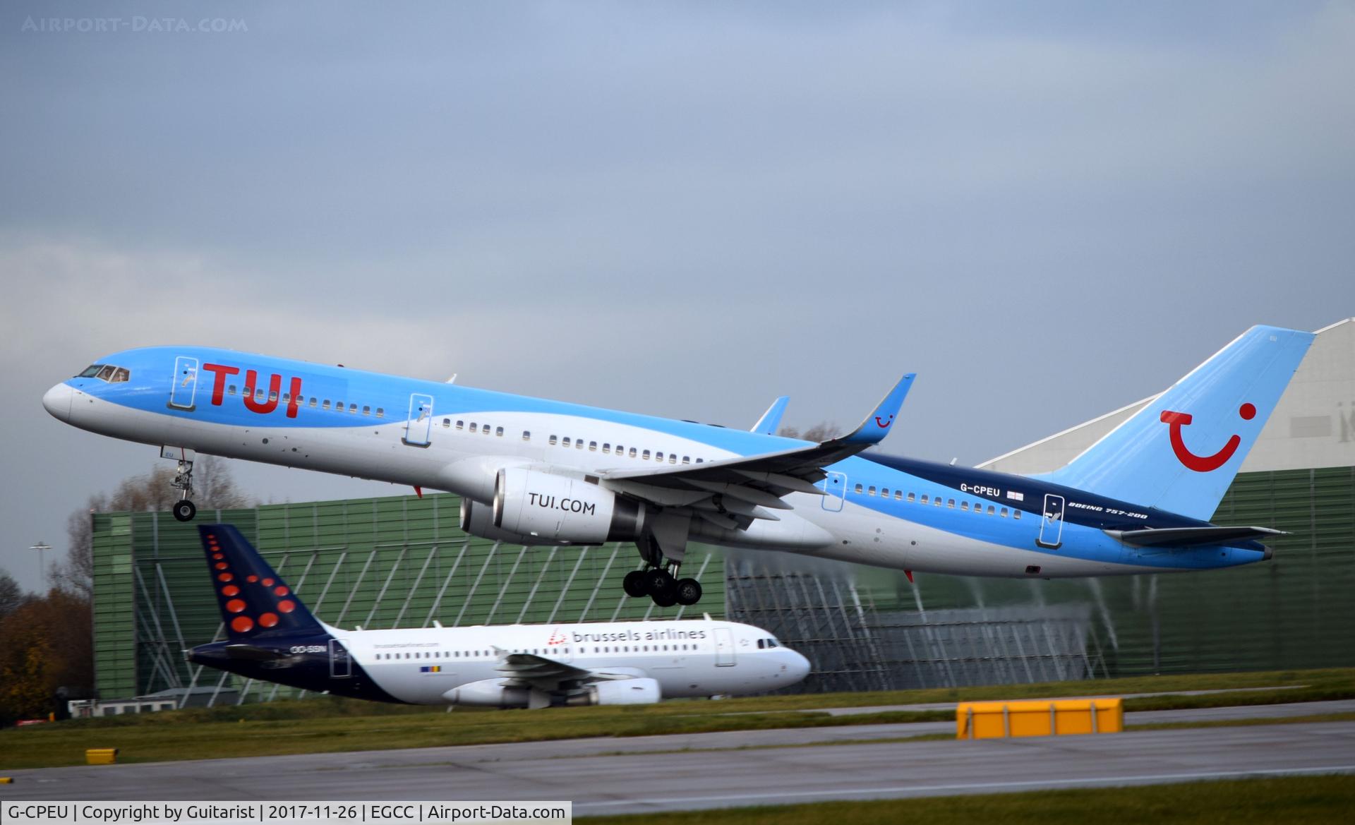 G-CPEU, 1999 Boeing 757-236 C/N 29941, At Manchester