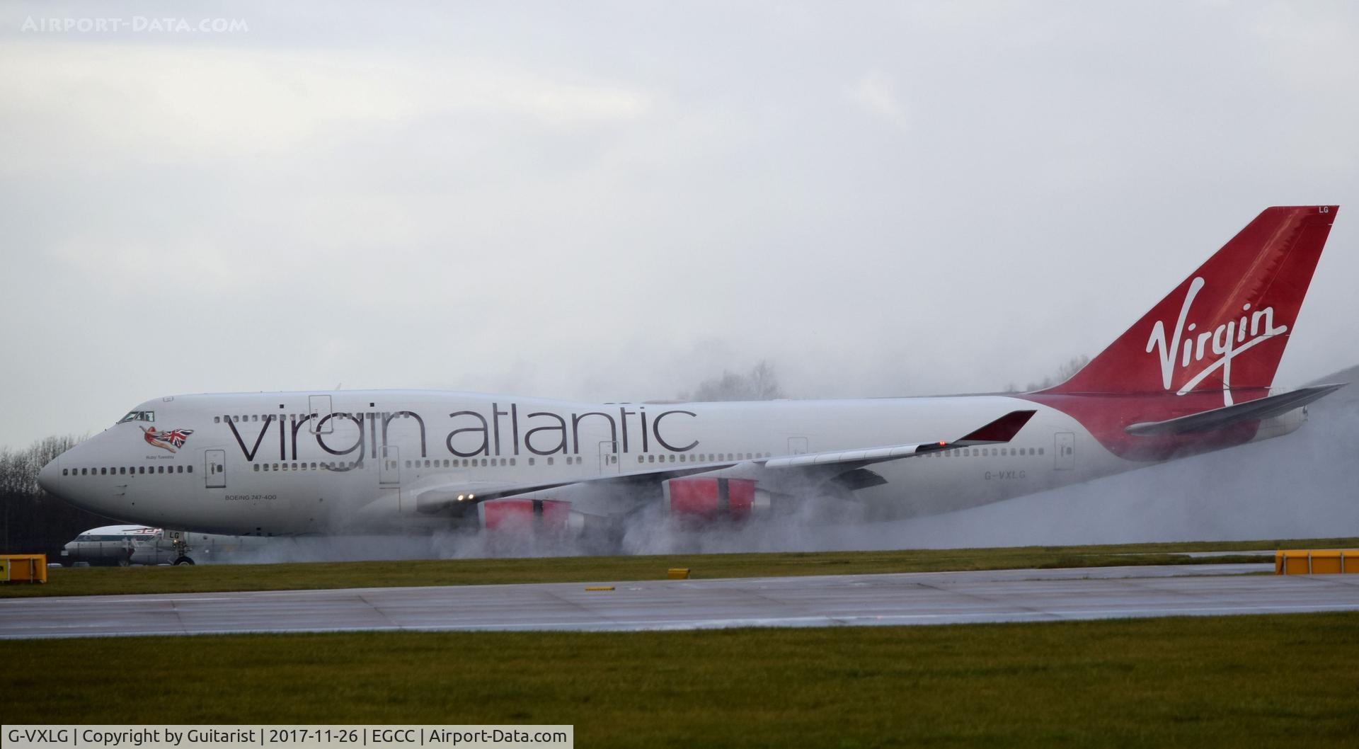 G-VXLG, 1998 Boeing 747-41R C/N 29406, At Manchester