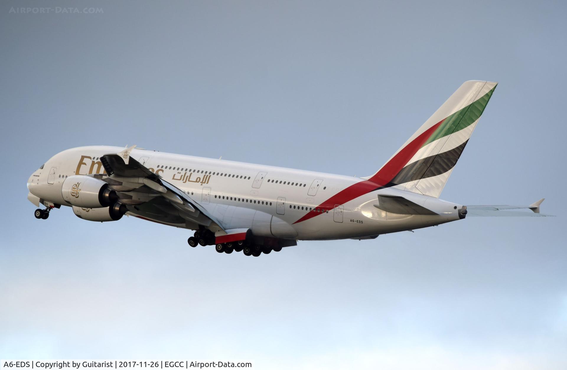 A6-EDS, 2011 Airbus A380-861 C/N 086, At Manchester