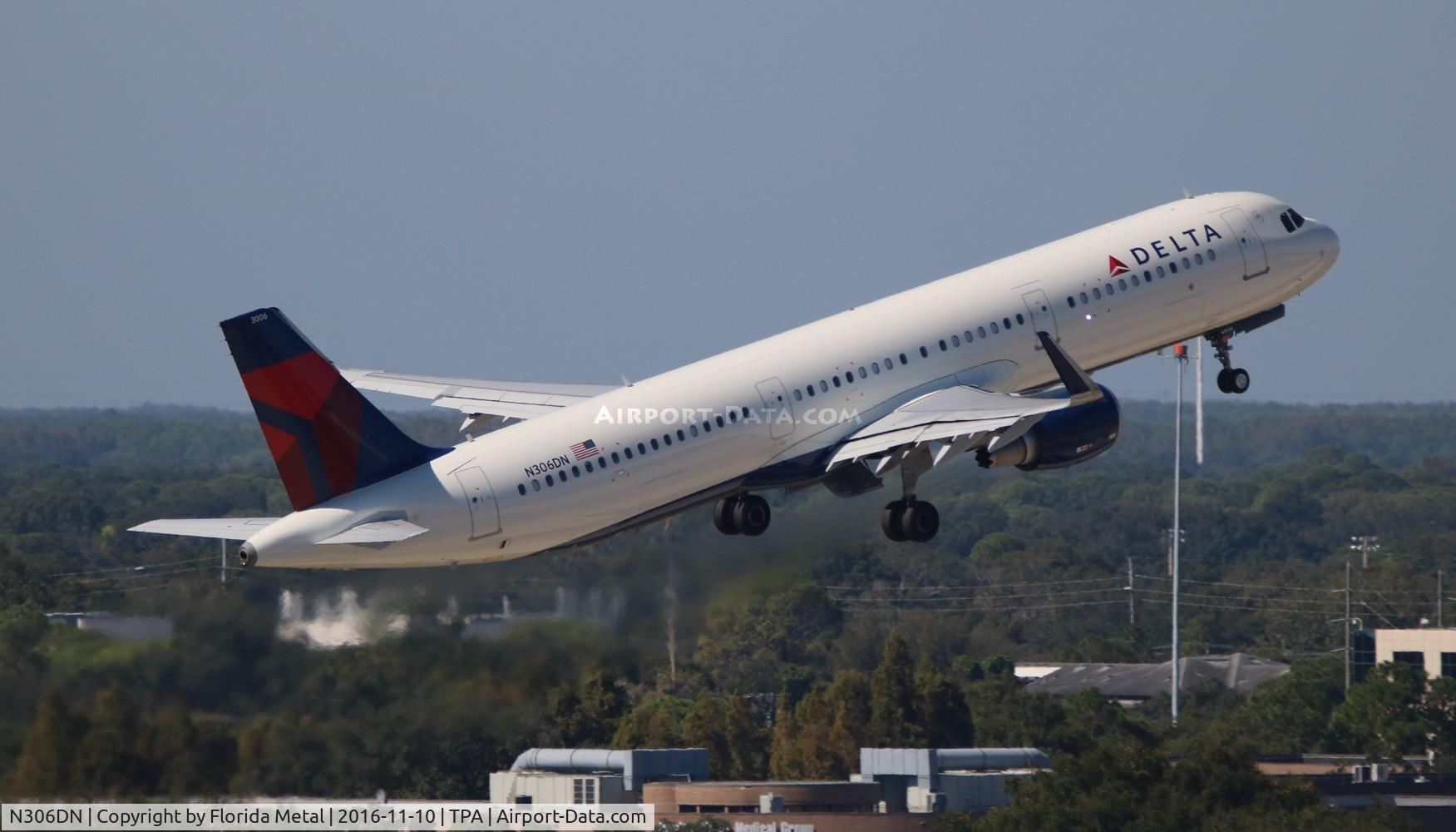N306DN, 2016 Airbus A321-211 C/N 7165, Delta