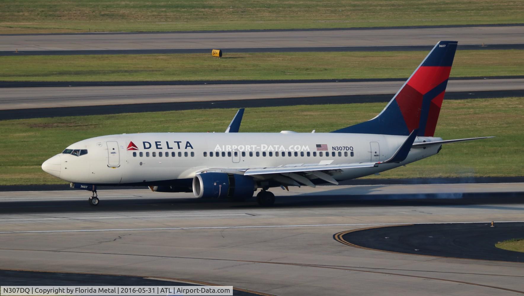 N307DQ, 2008 Boeing 737-732 C/N 29679, Delta
