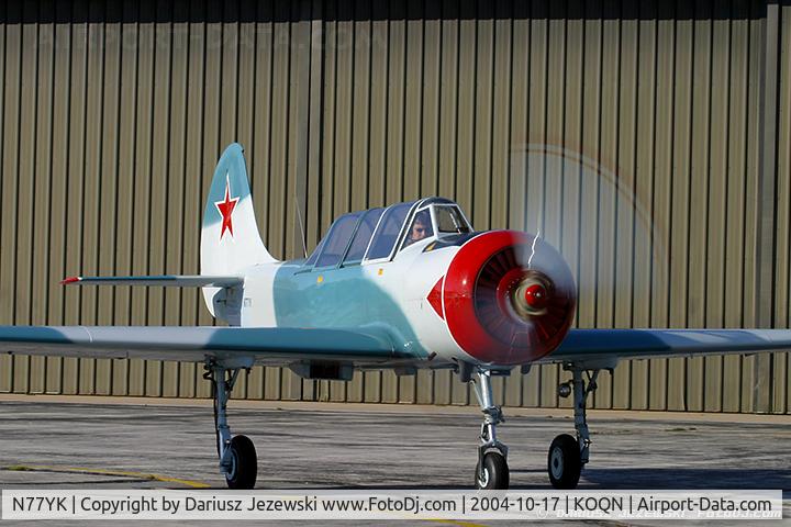N77YK, 1986 Yakovlev Yak-52 C/N 866812, Yakovlev Yak-52  C/N 866812, N77YK