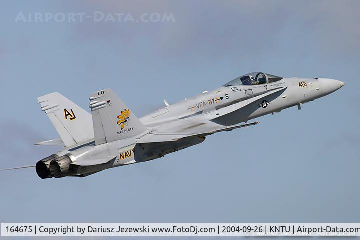 164675, McDonnell Douglas F/A-18C Hornet C/N 1105, F/A-18C Hornet 164675 AJ-401 from VFA-87 