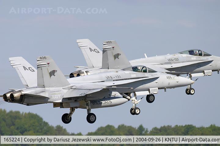 165224, McDonnell Douglas F/A-18C Hornet C/N 1410/C449, F/A-18C Hornet 165224 AG-406 from VFA-131 