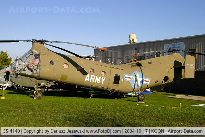 55-4140, 1955 Piasecki H-21C Shawnee C/N C.94, Piasecki H-21C Shawnee 55-4140  C/N C.94  - American Helicopter Museum