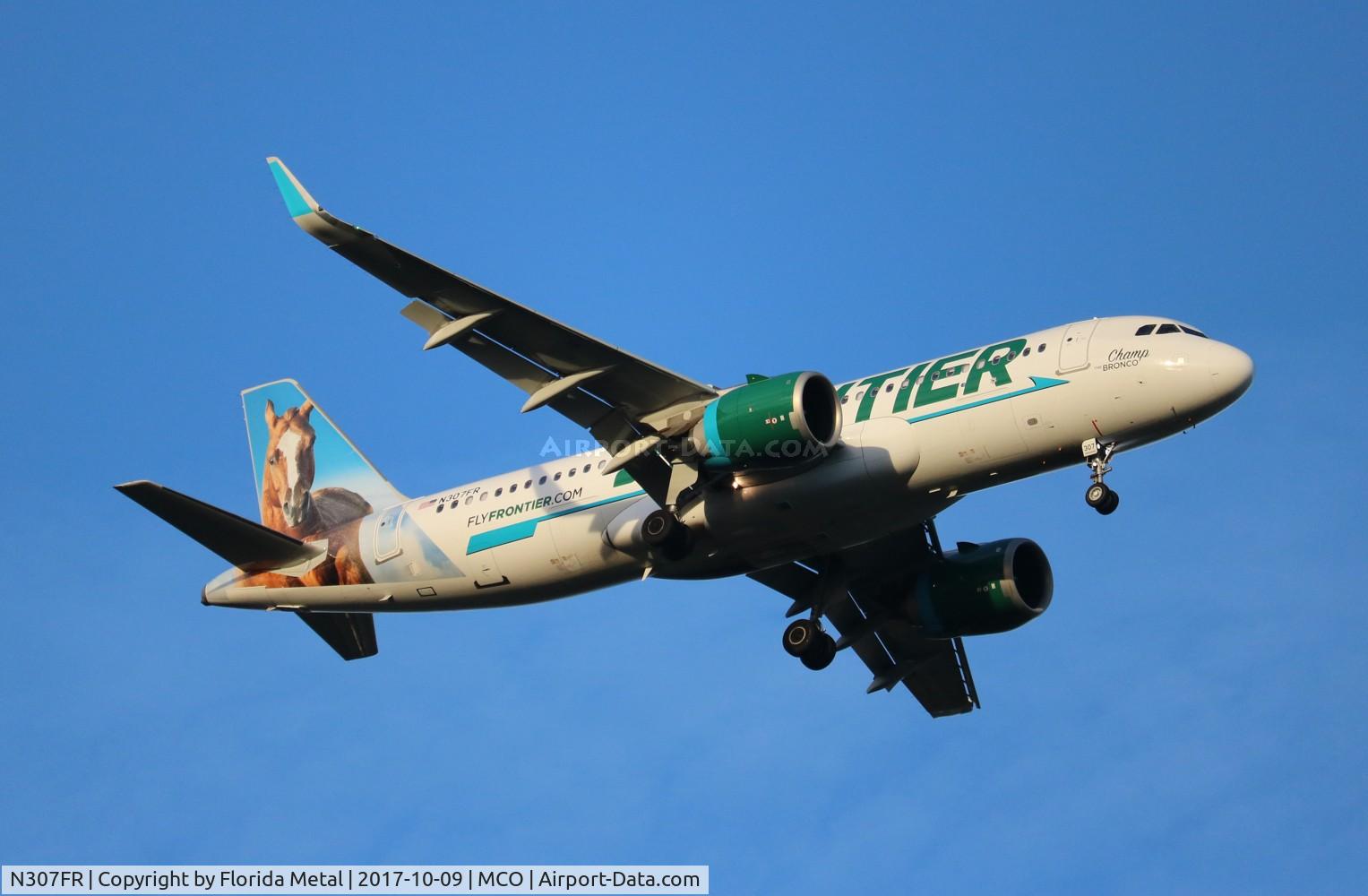 N307FR, 2017 Airbus A320-251N C/N 7472, Frontier