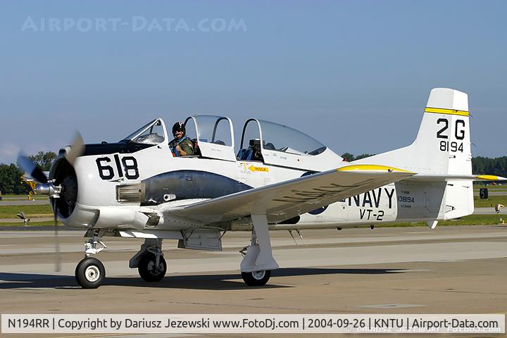 N194RR, North American T-28B Trojan C/N 200-265 (138194), North American T-28B Trojan  C/N 138194, NX194RR