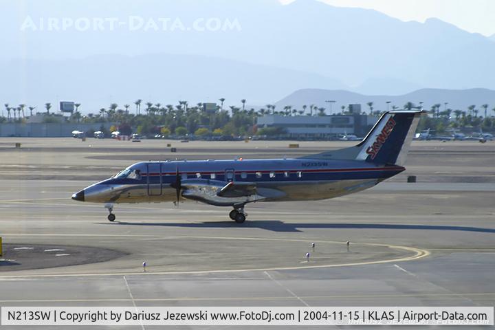 N213SW, 1992 Embraer EMB-120ER Brasilia C/N 120.277, Embraer EMB-120RT Brasilia - SkyWest Airlines  C/N 120277, N213SW