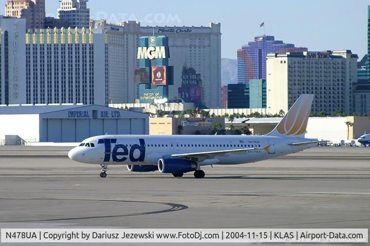 N478UA, 2001 Airbus A320-232 C/N 1533, Airbus A320-232 - United Airlines  C/N 1533, N478UA