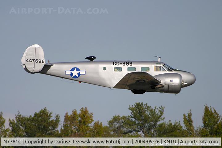 N7381C, 1944 Beech C18S C/N 8104, Beech C18S  C/N 8104, N7381C
