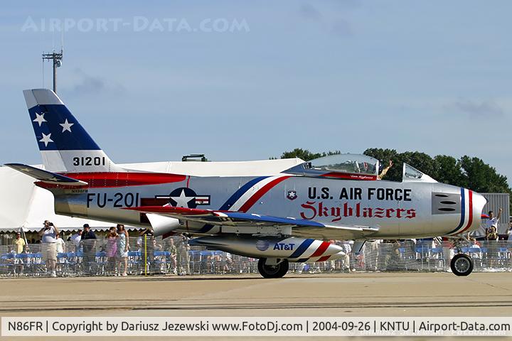 N86FR, 1952 North American F-86F Sabre C/N 191-655, North American F-86F Sabre  C/N 52-4959, NX86FR