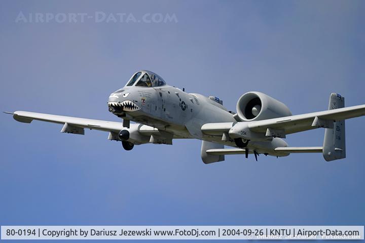 80-0194, 1980 Fairchild Republic A-10C Thunderbolt II C/N A10-0544, A-10C Thunderbolt II 80-0194 FT from 74th FS 