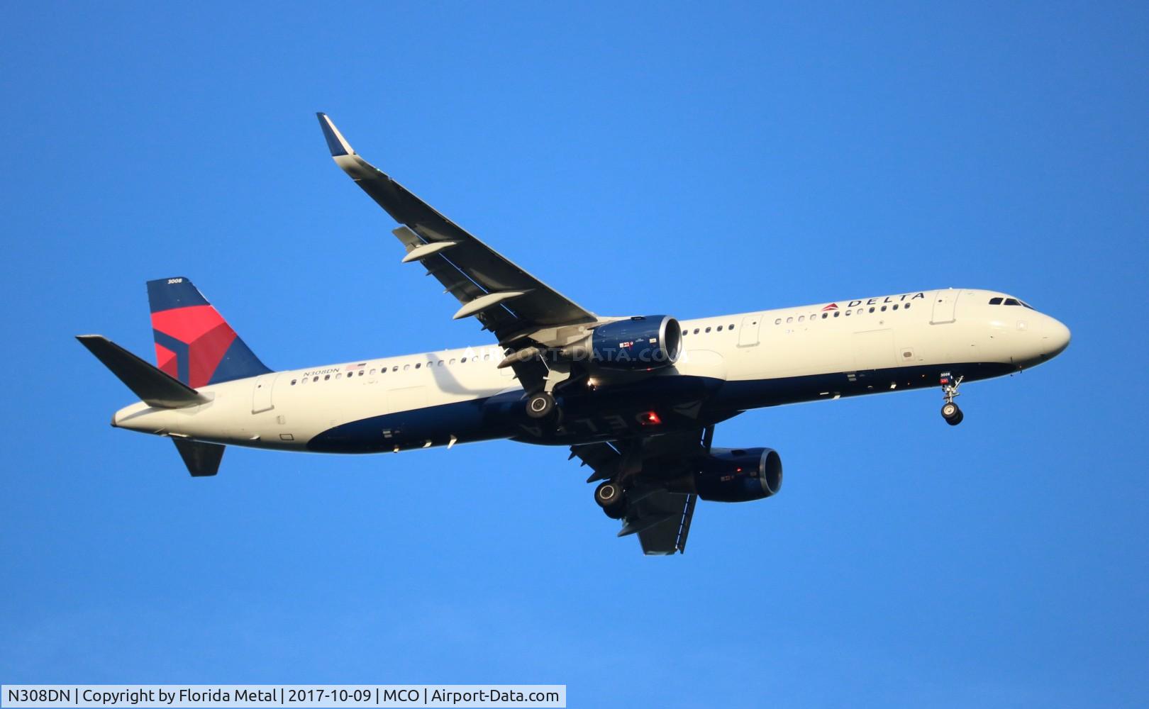 N308DN, 2016 Airbus A321-211 C/N 7233, Delta