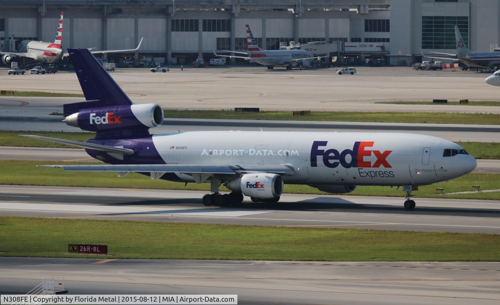 N308FE, 1986 McDonnell Douglas MD-10-30F C/N 48297, Fed Ex