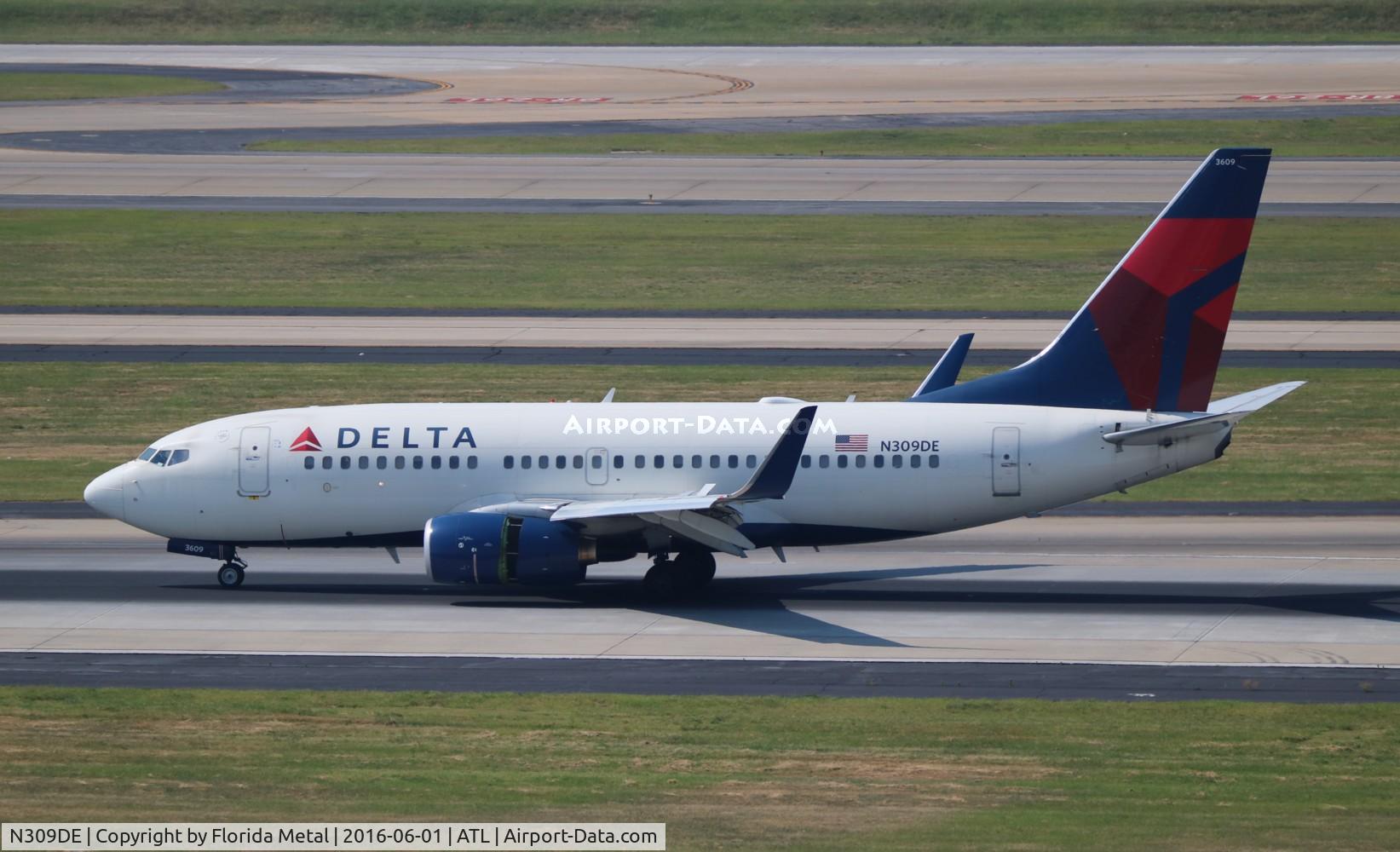 N309DE, 2009 Boeing 737-732 C/N 29634, Delta