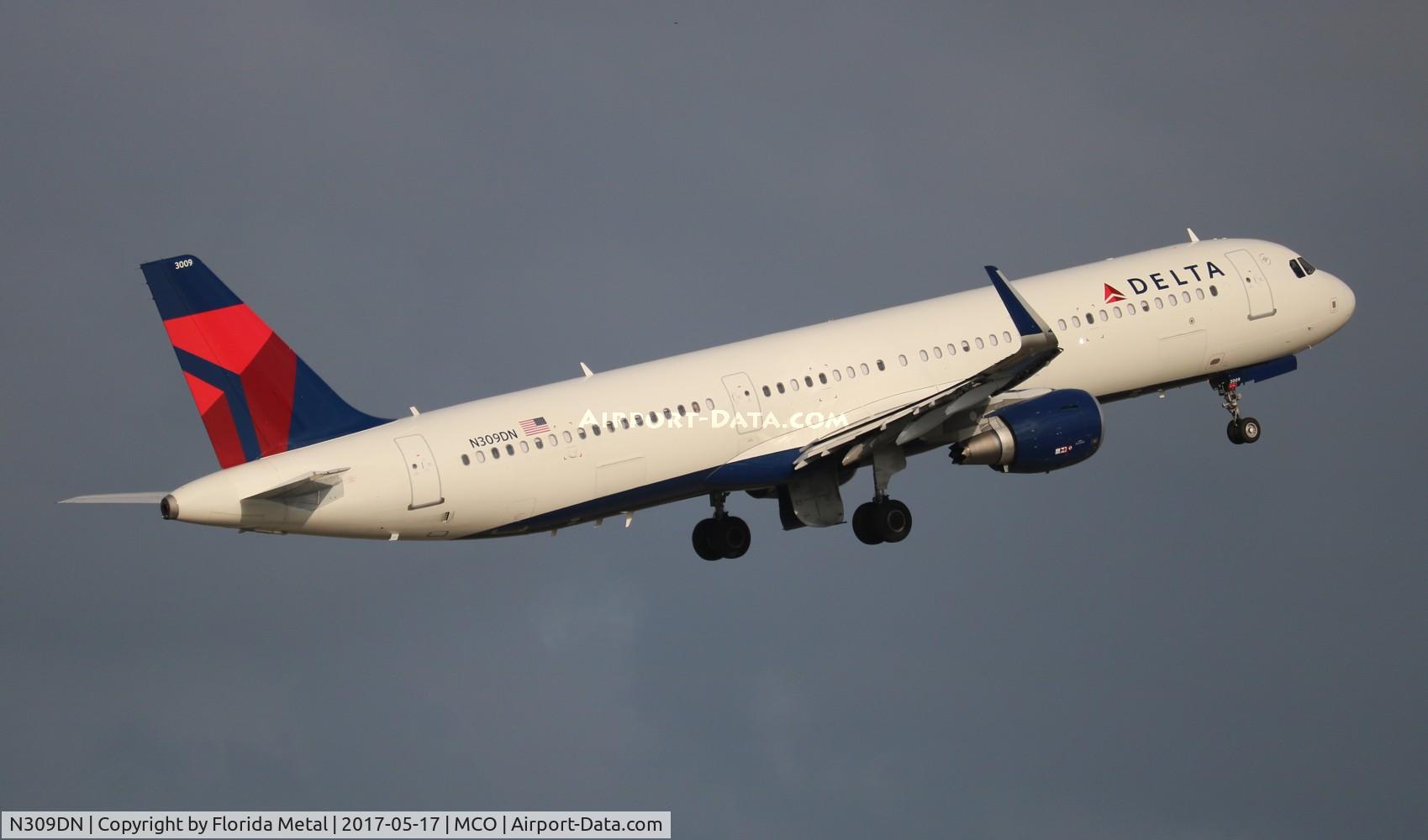 N309DN, 2016 Airbus A321-211 C/N 7268, Delta