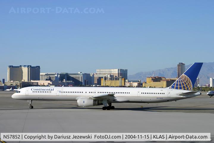 N57852, 2001 Boeing 757-324 C/N 32811, Boeing 757-324 - Continental Airlines  C/N 32811, N57852