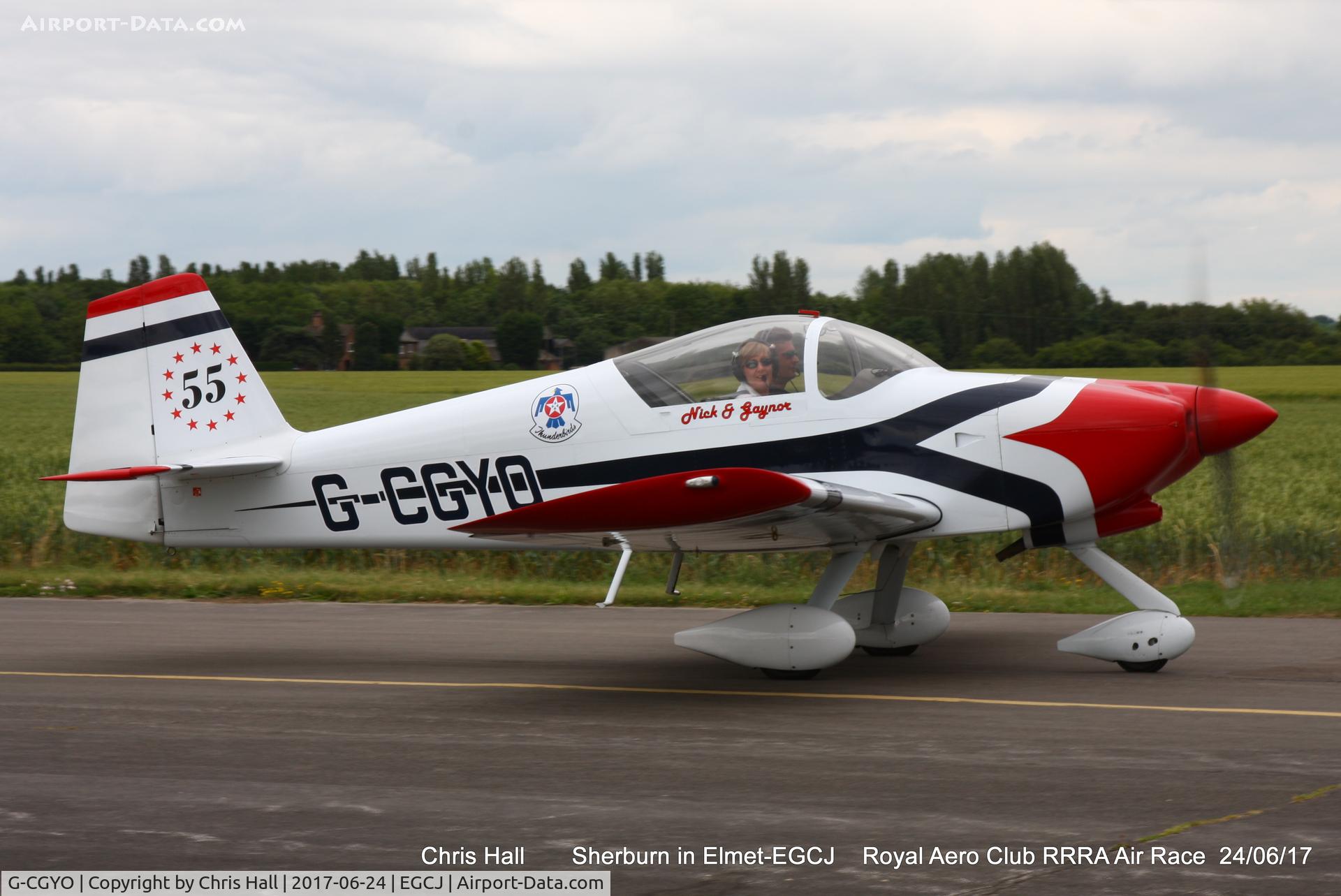 G-CGYO, 2005 Vans RV-6A C/N 24704, Royal Aero Club RRRA Air Race