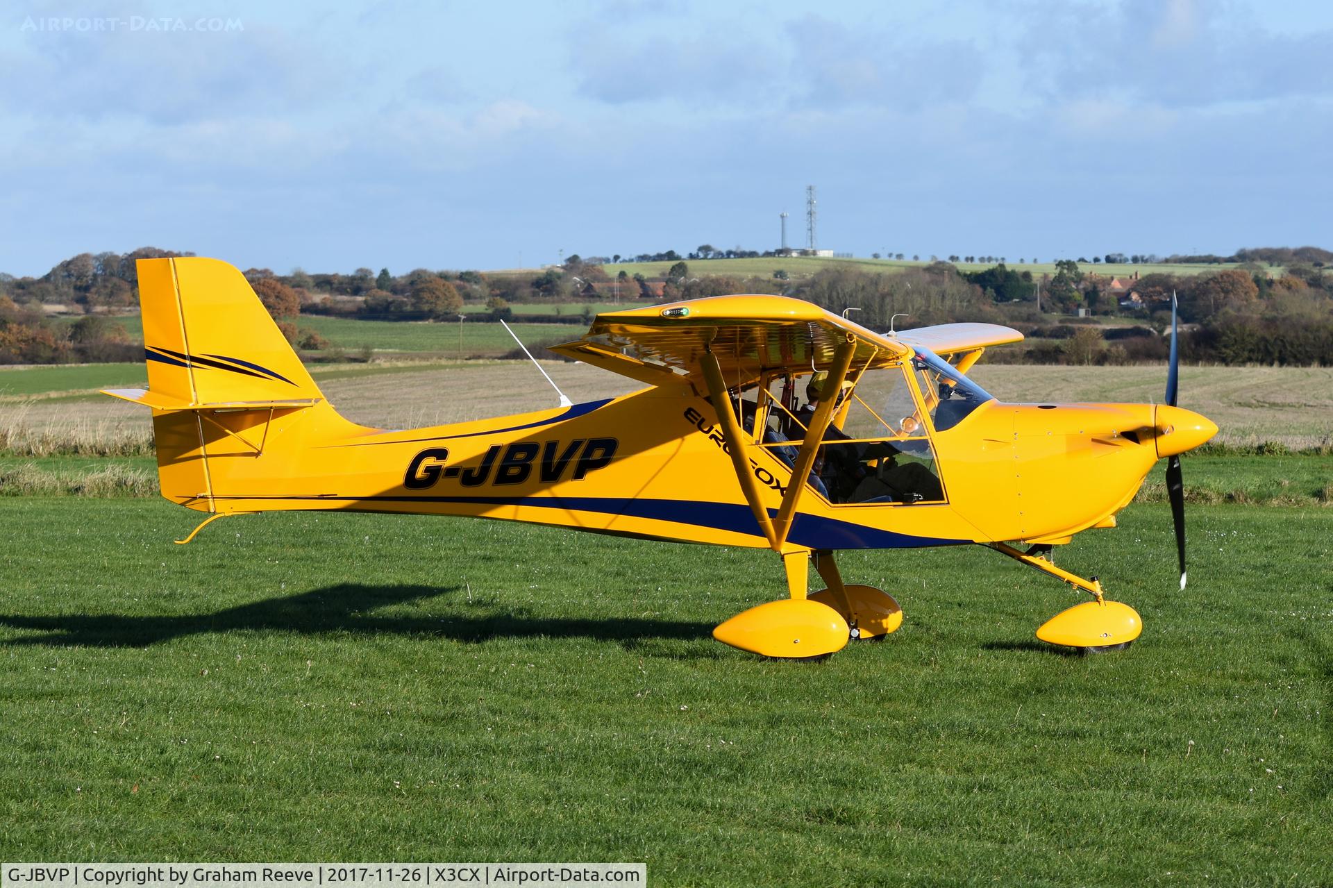 G-JBVP, 2017 Eurofox 3K C/N 52517, Departing from Northrepps.