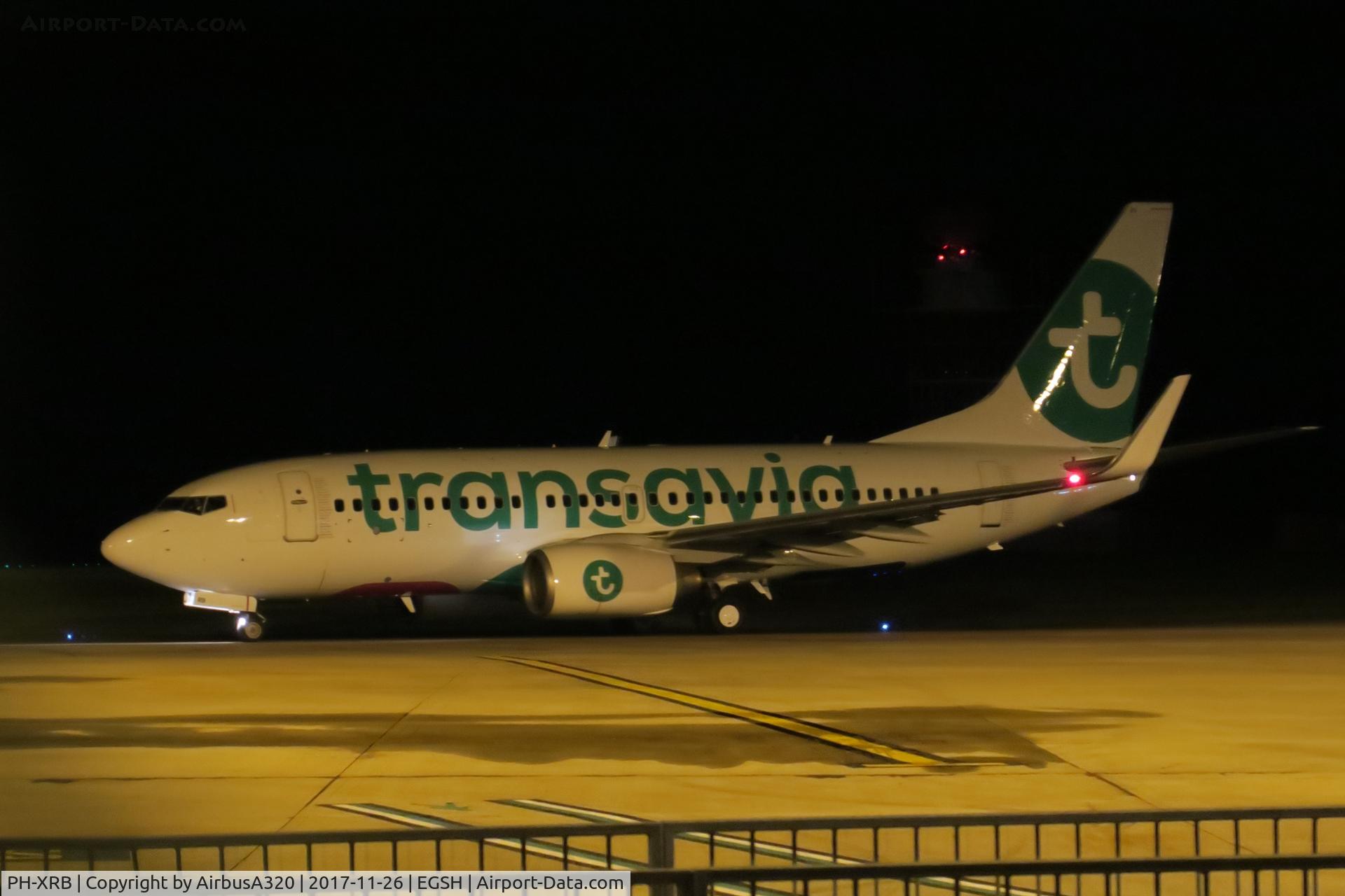 PH-XRB, 2003 Boeing 737-7K2 C/N 28256, Evening departure following respray
