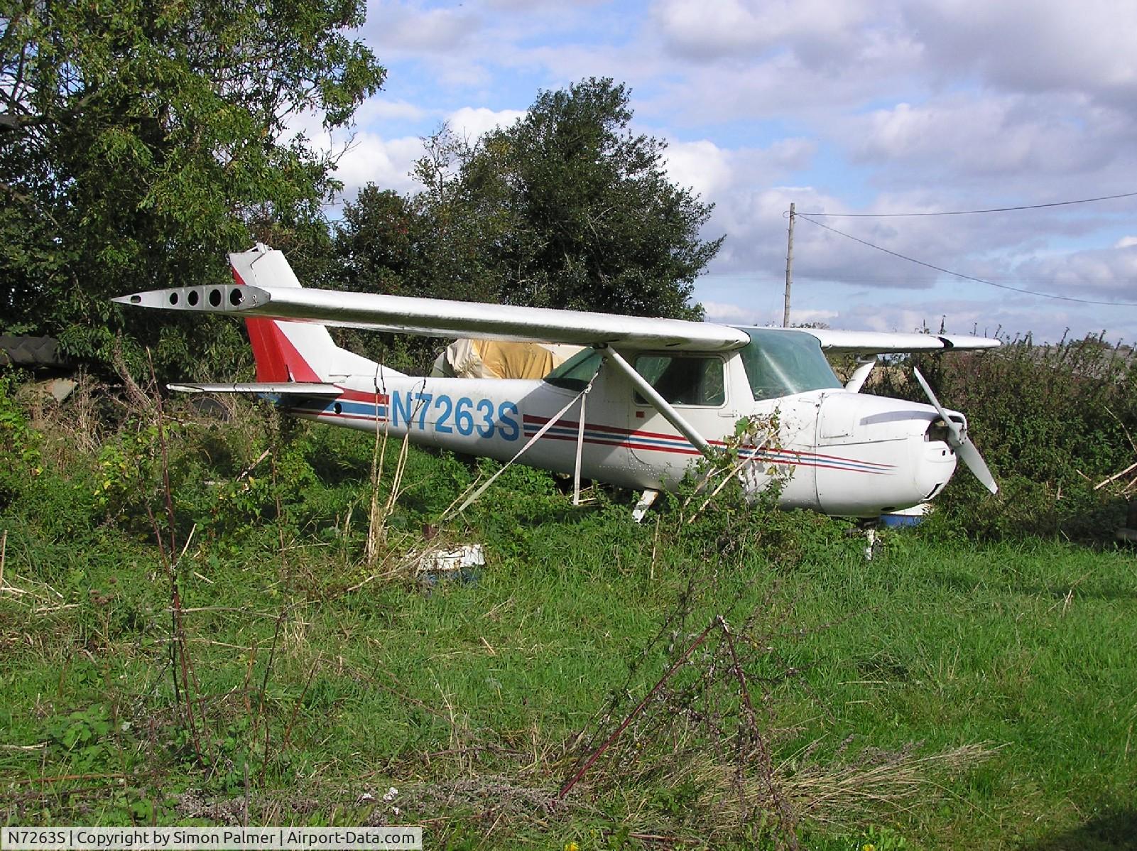N7263S, 1967 Cessna 150H C/N 15067963, Gradually being overgrown in the UK