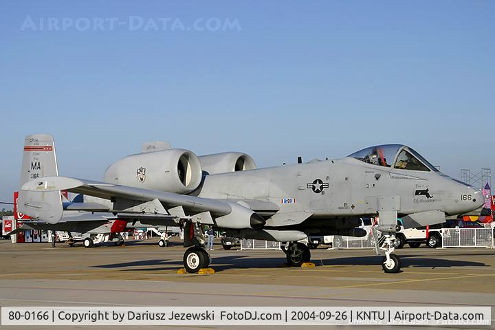 80-0166, 1980 Fairchild Republic A-10C Thunderbolt II C/N A10-0516, A-10A Thunderbolt 80-0166 MA from 131st FS 