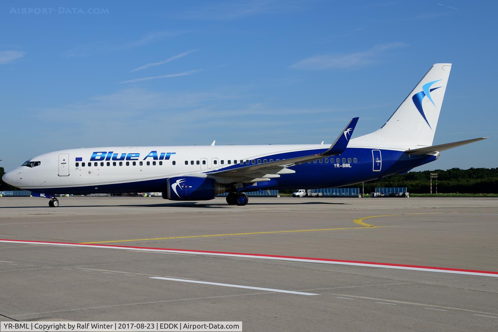 YR-BML, 2010 Boeing 737-82R C/N 40697, Boeing 737-82R(W) - BMS 0B Blue Air - 40697 - YR-BML - 23.08.2017 - CGN