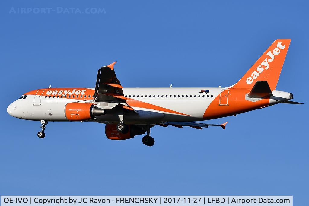 OE-IVO, 2009 Airbus A320-214 C/N 3979, easyJet Europe U24131 from Barcelona (BCN) landing runway 29