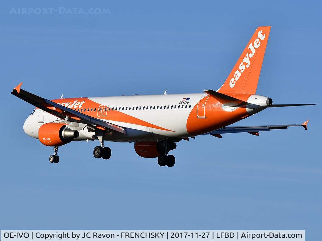 OE-IVO, 2009 Airbus A320-214 C/N 3979, easyJet Europe U24131 from Barcelona (BCN) landing runway 29
