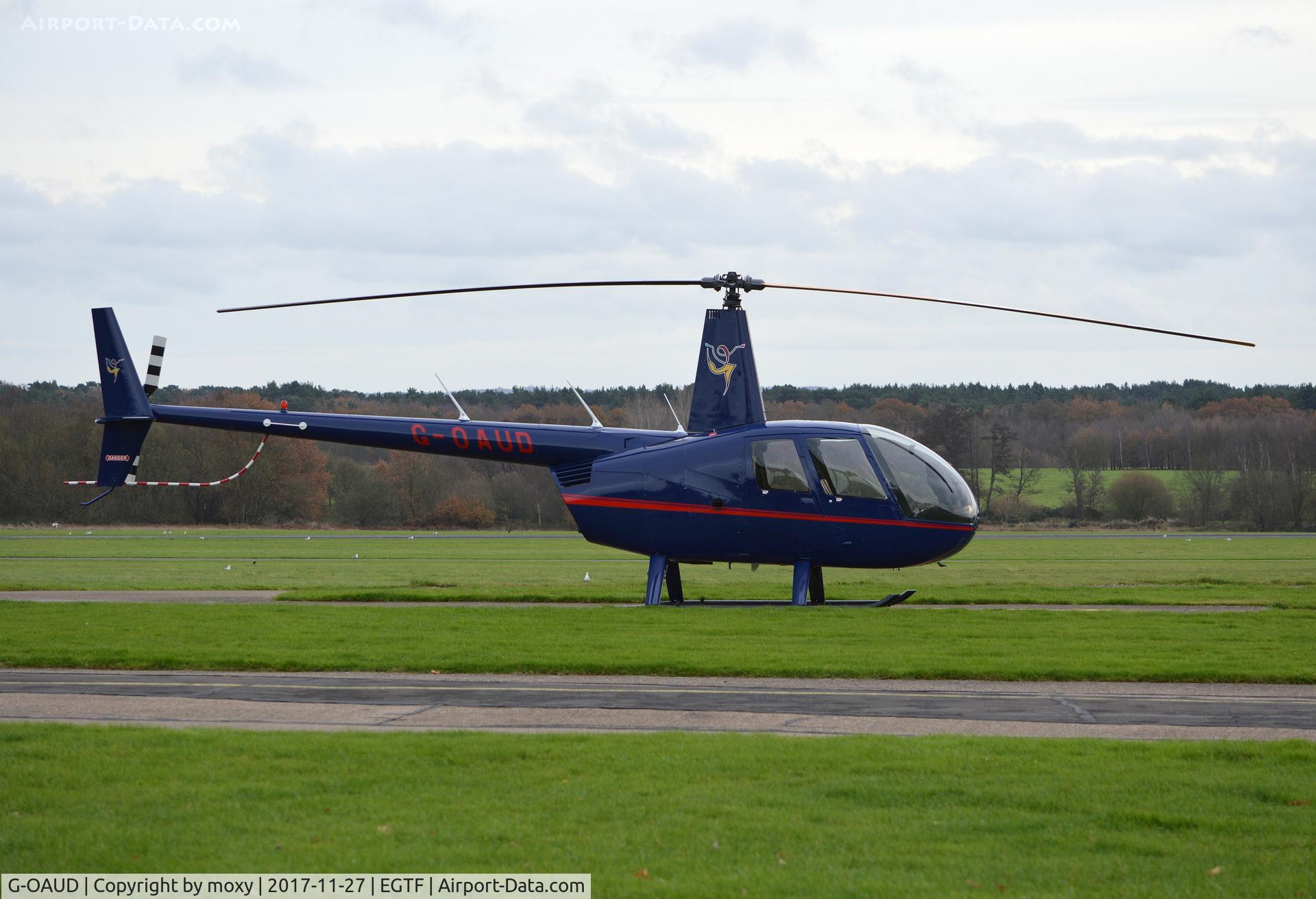 G-OAUD, 2005 Robinson R44 Raven I C/N 1467, Robinson R44 Raven at Fairoaks. Ex N393N