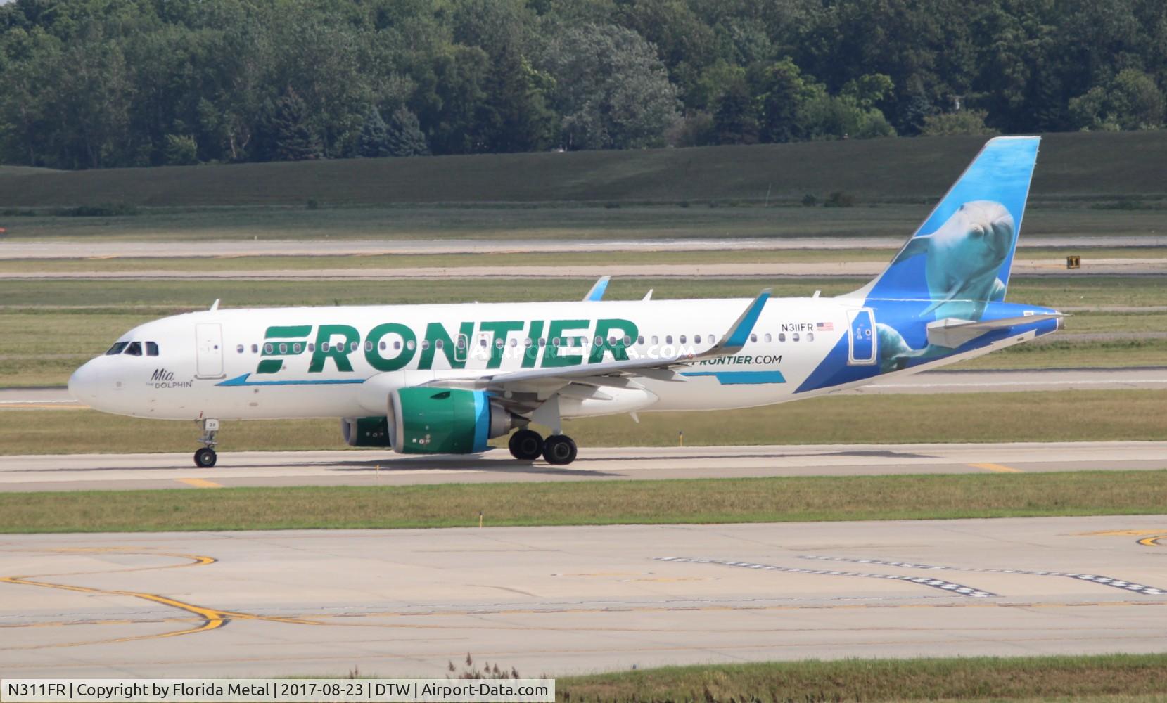 N311FR, 2017 Airbus A320-251N C/N 7642, Frontier A320NEO
