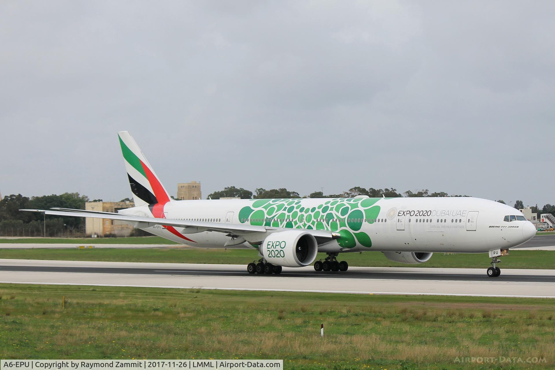 A6-EPU, 2016 Boeing 777-31H/ER C/N 42340, B777 A6-EPU Emirates Airlines in special colours for the Expo2020