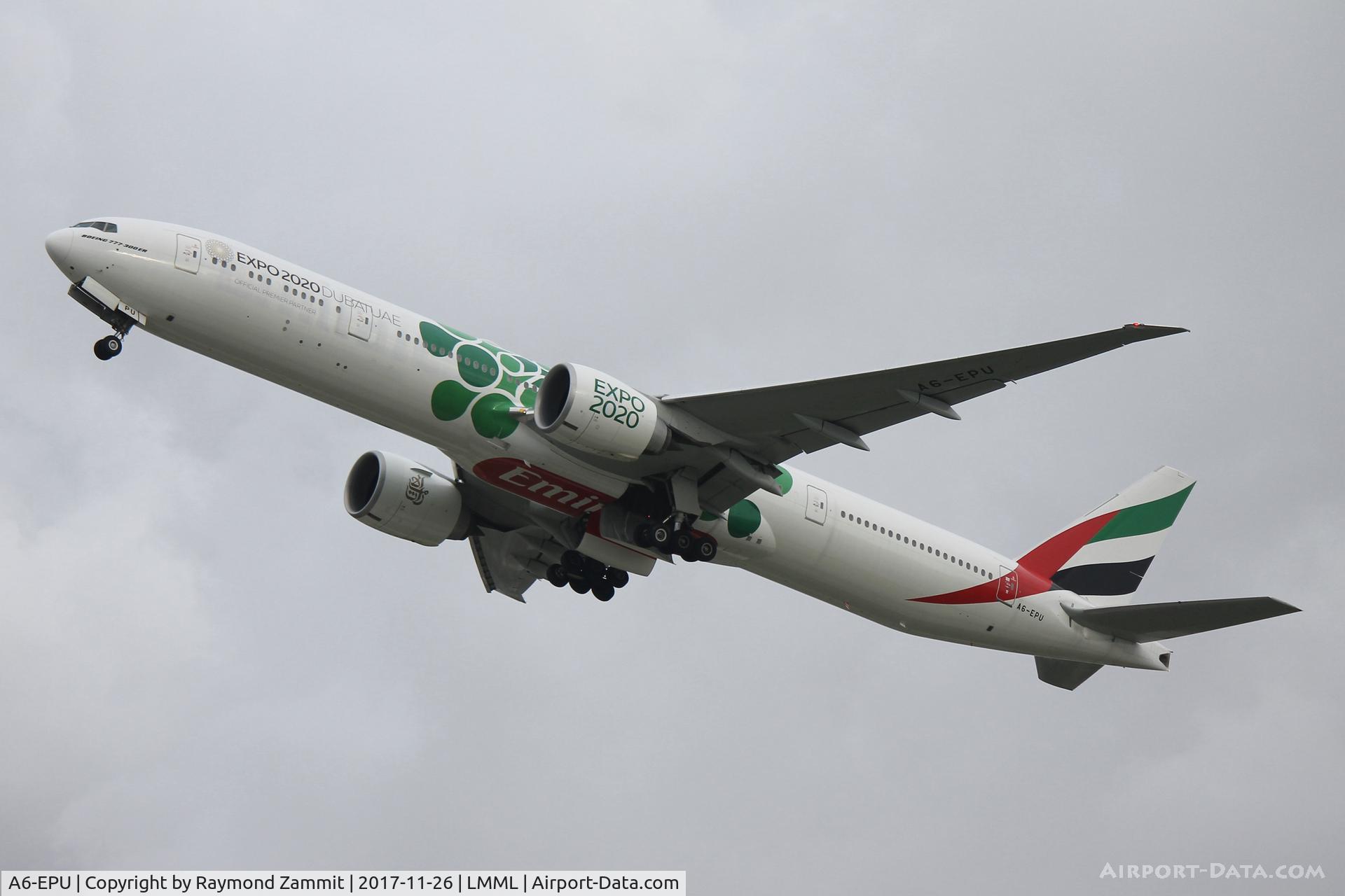 A6-EPU, 2016 Boeing 777-31H/ER C/N 42340, B777 A6-EPU Emirates Airlines in Expo2020 livery