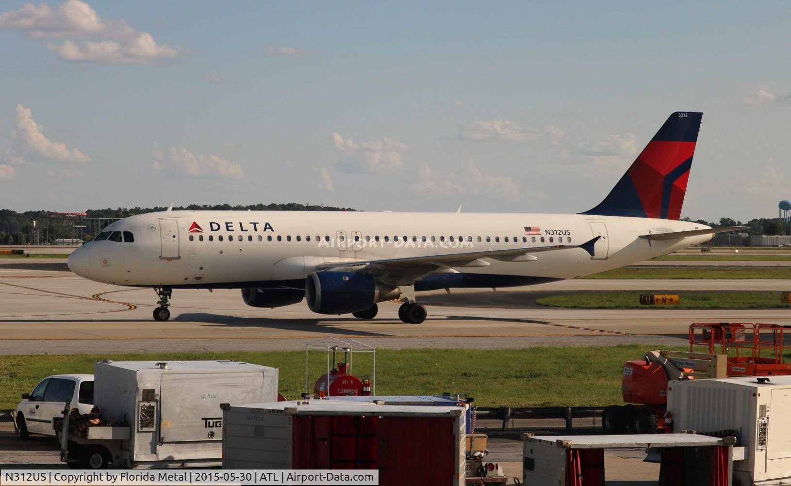 N312US, 1990 Airbus A320-211 C/N 152, Delta
