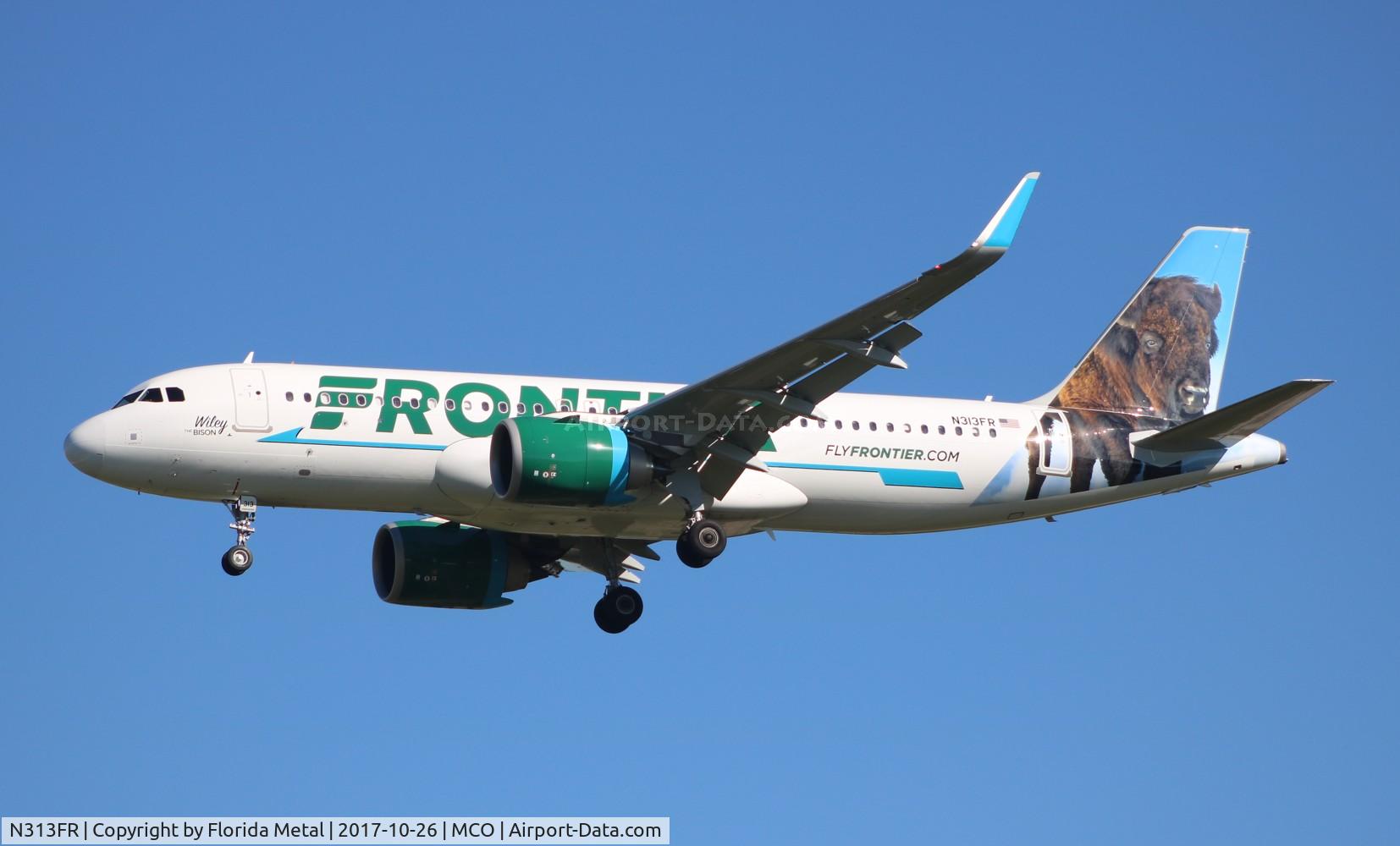 N313FR, 2017 Airbus A320-251N C/N 7727, Frontier