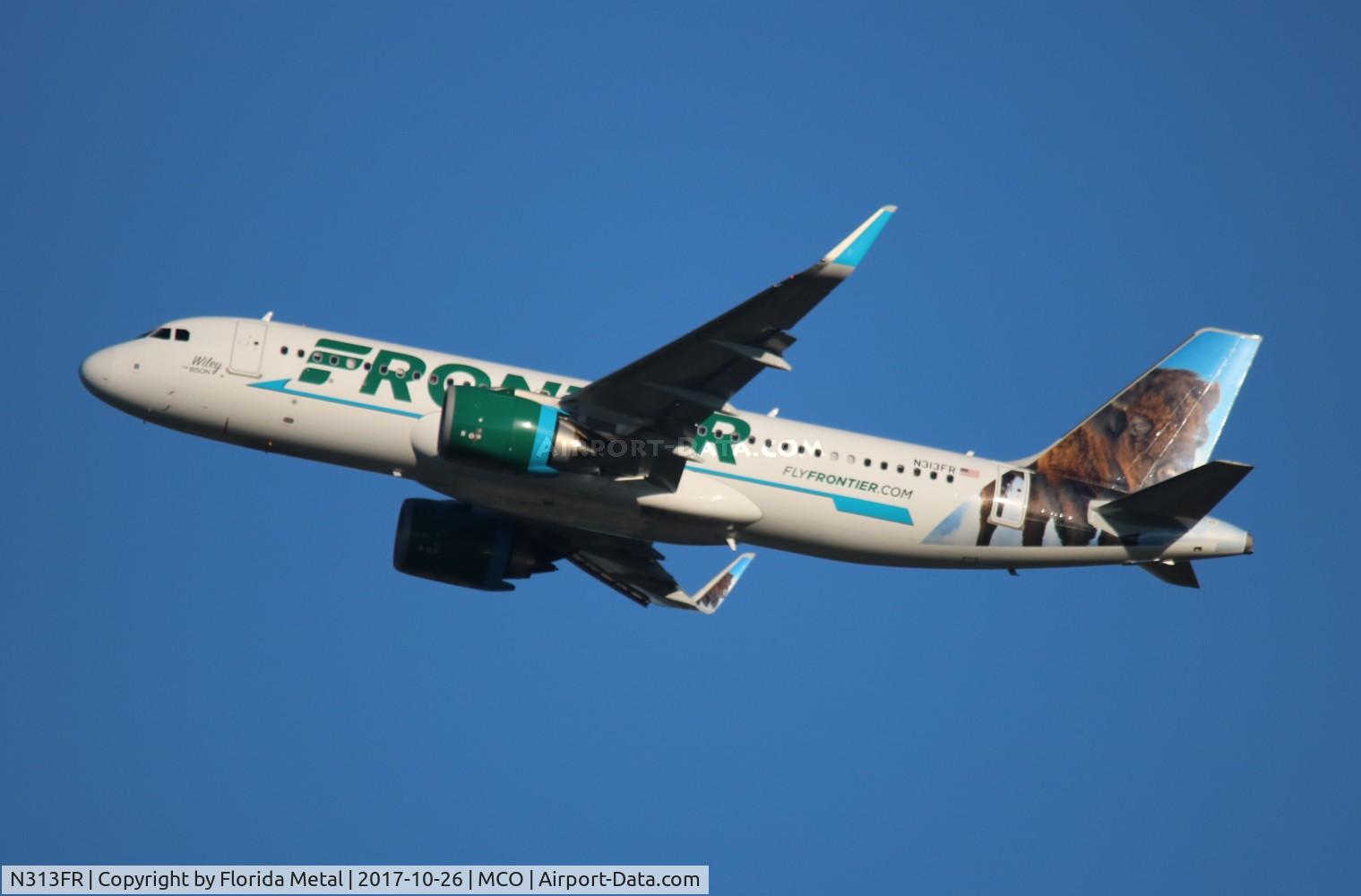 N313FR, 2017 Airbus A320-251N C/N 7727, Frontier