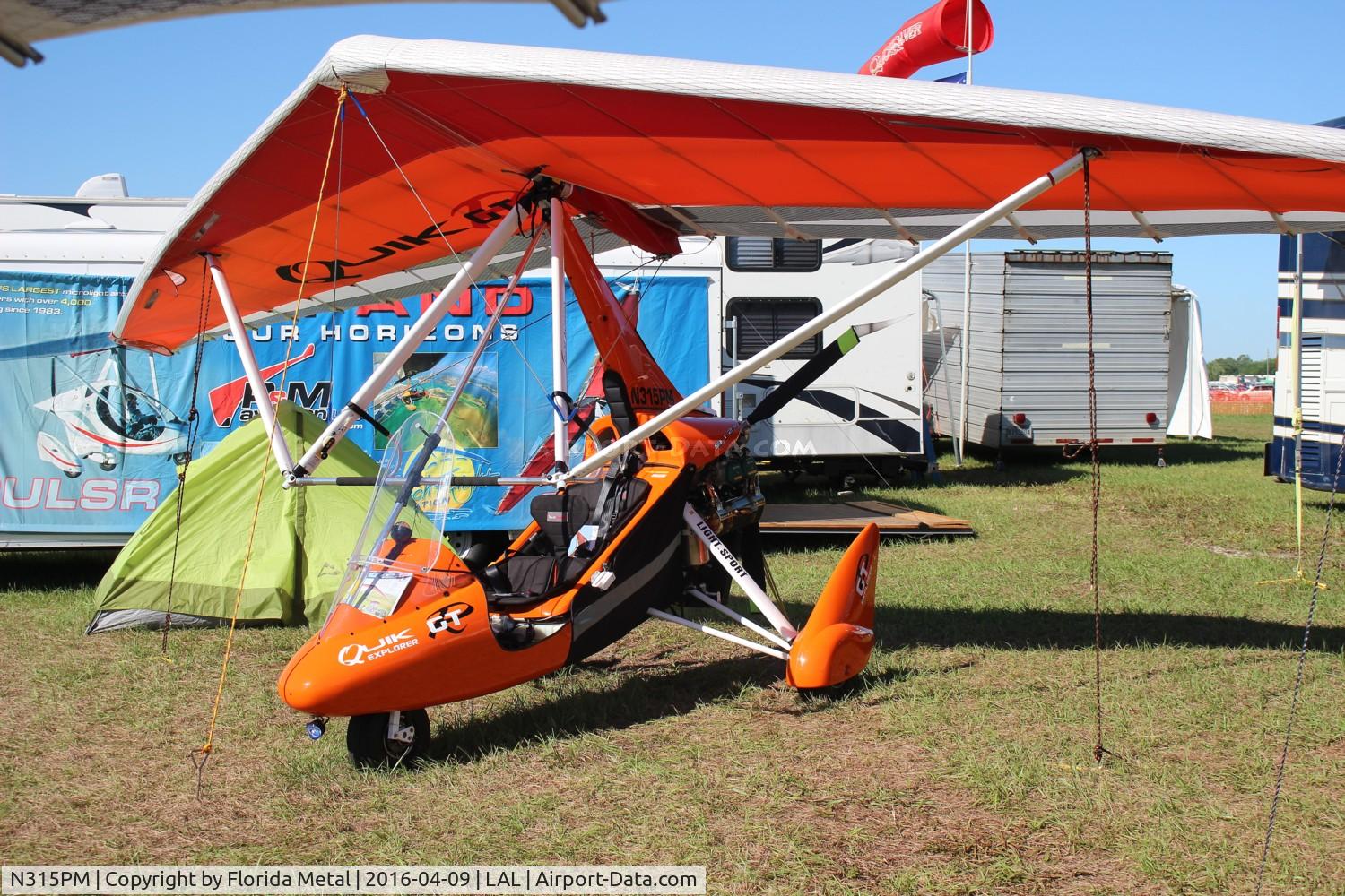 N315PM, 2015 P&M Aviation Quik C/N 8704, Trike