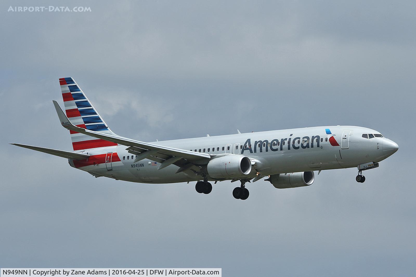 N949NN, 2014 Boeing 737-823 C/N 31192, Arriving at DFW Airport