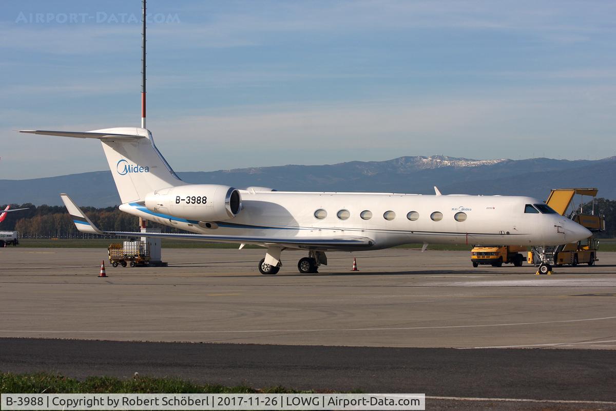 B-3988, Gulfstream G550 C/N 5532, B-3988 @ LOWG