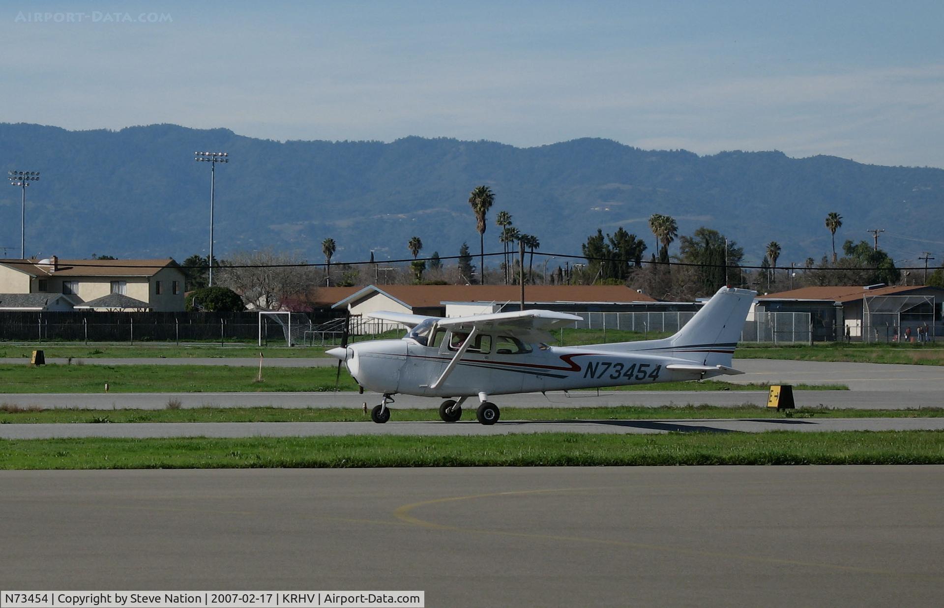 N73454, 1976 Cessna 172M C/N 17267472, Nice Air 1976 Cessna 172M Skyhawk taxiing @ Reid-Hillview Airport, San Jose, CA home base