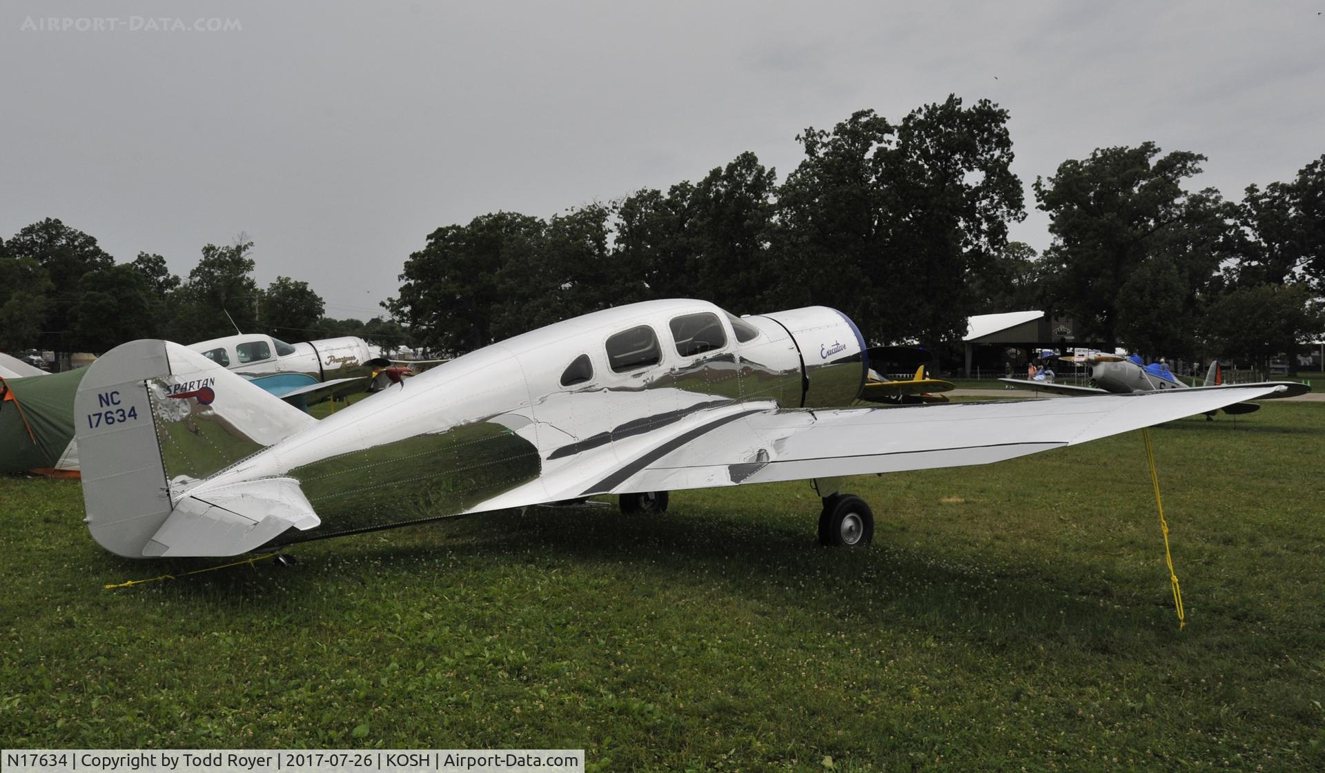 N17634, 1939 Spartan 7W Executive C/N 17, Airventure 2017