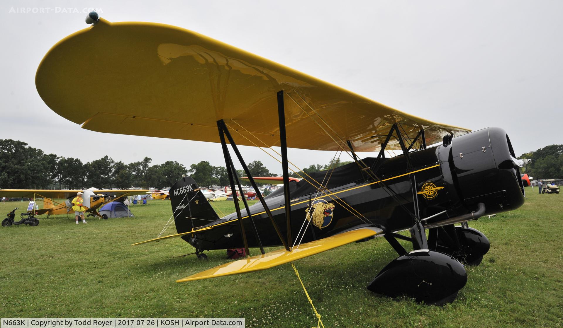 N663K, 1930 Stearman 4-E Junior Speedmail C/N 4005, Airventure 2017