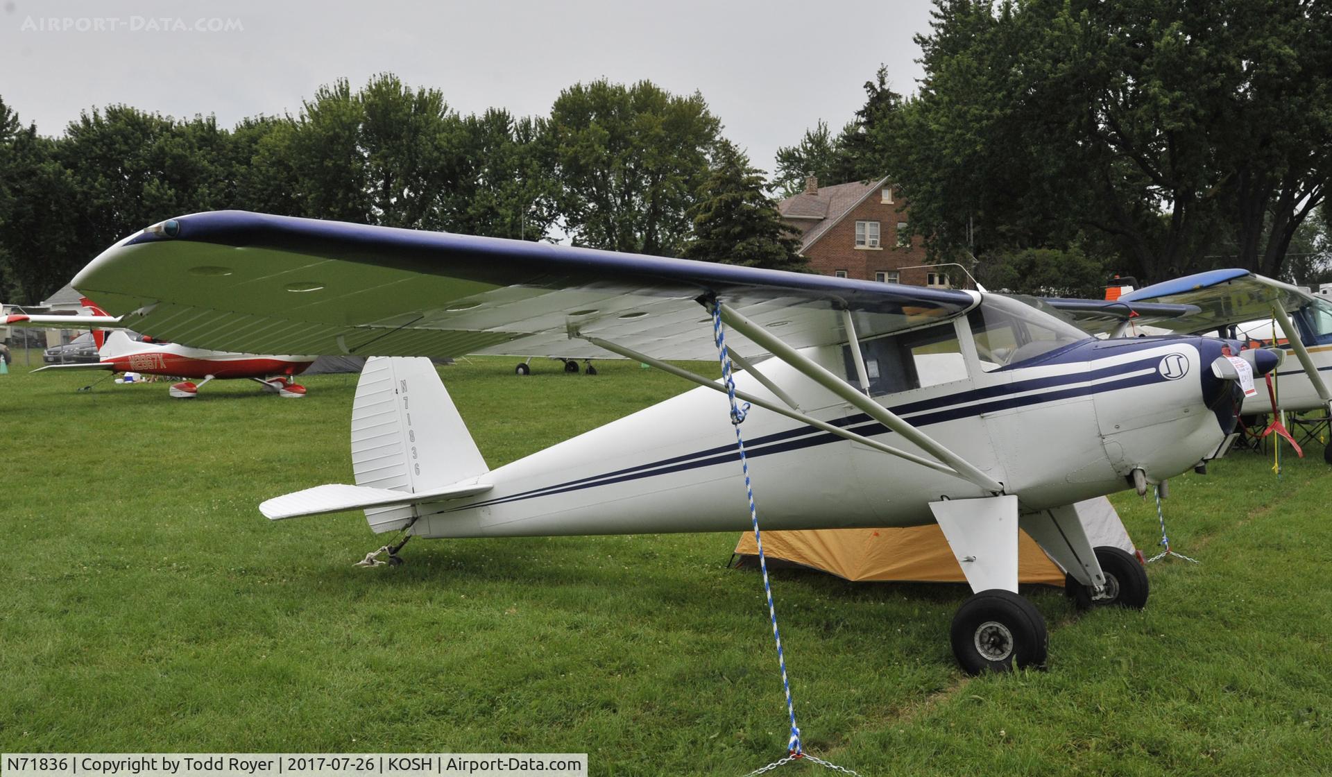 N71836, 1946 Luscombe 8A C/N 3263, Airventure 2017