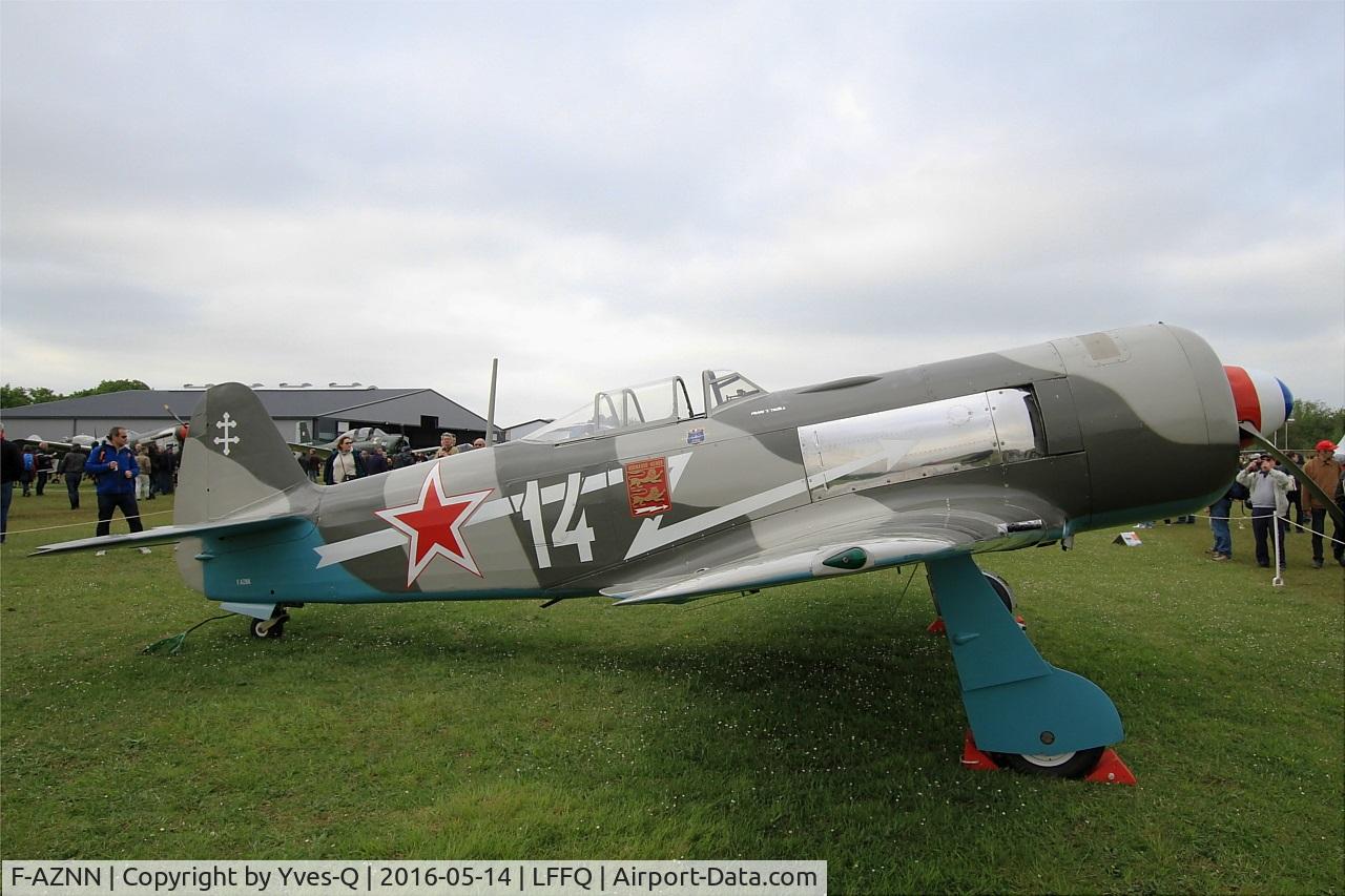 F-AZNN, Yakovlev Yak-11 C/N 25 III/05, Yakovlev YAK-11, Static display, La Ferté-Alais airfield (LFFQ) Airshow 2016