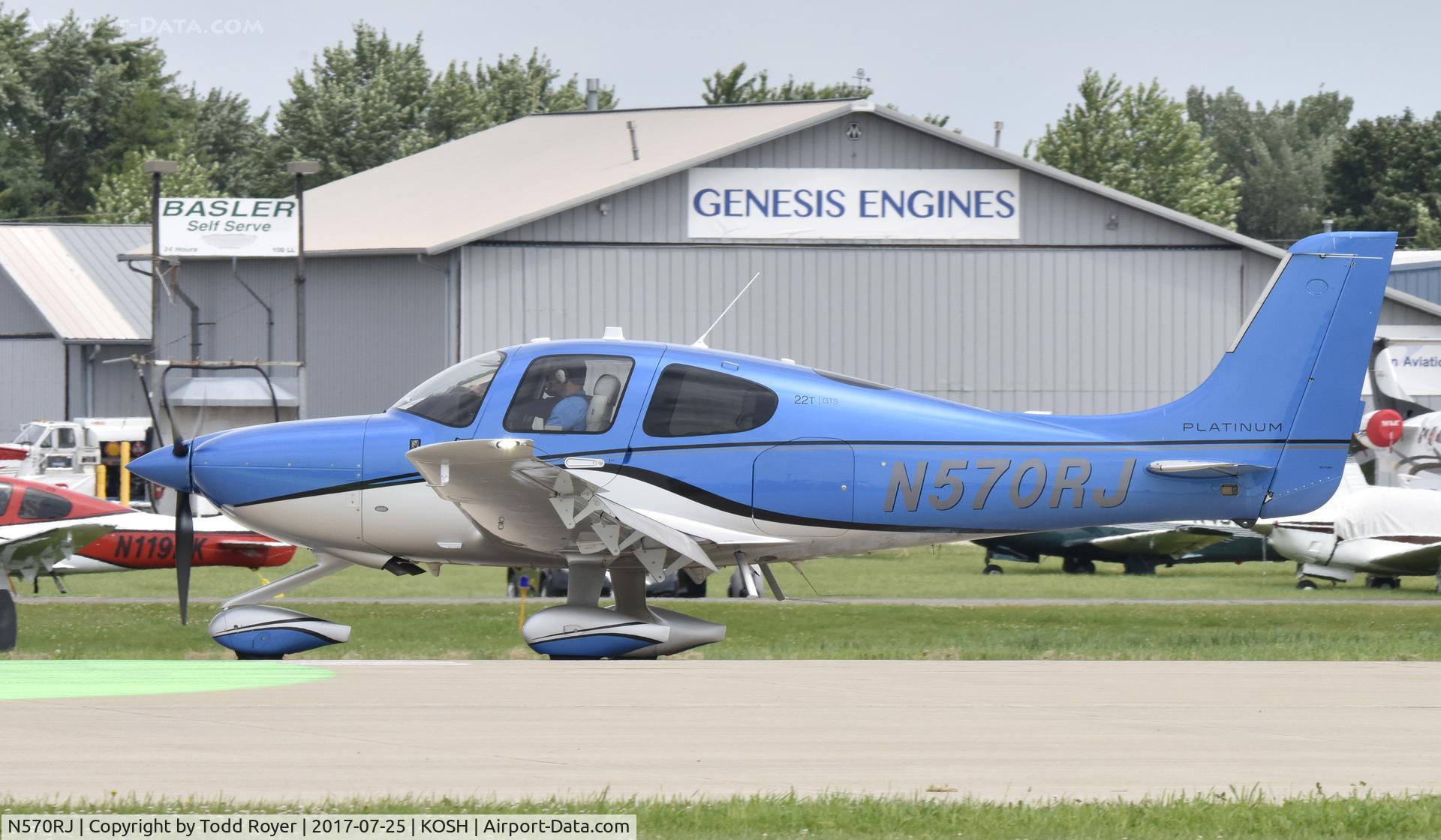 N570RJ, 2016 Cirrus SR22T C/N 1446, Airventure 2017
